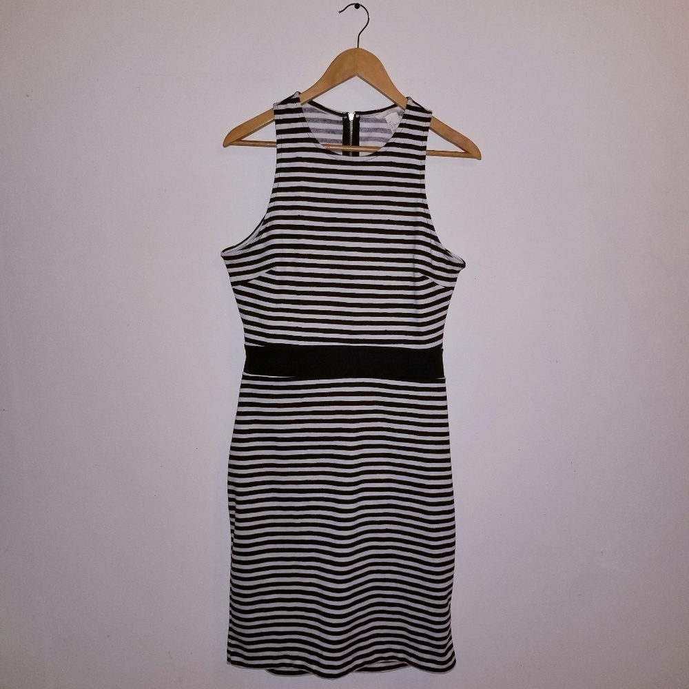 Striped Dress with cut out